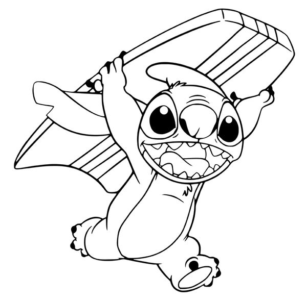 Stitch with surfboard coloring page angel coloring pages stitch coloring pages coloring pages