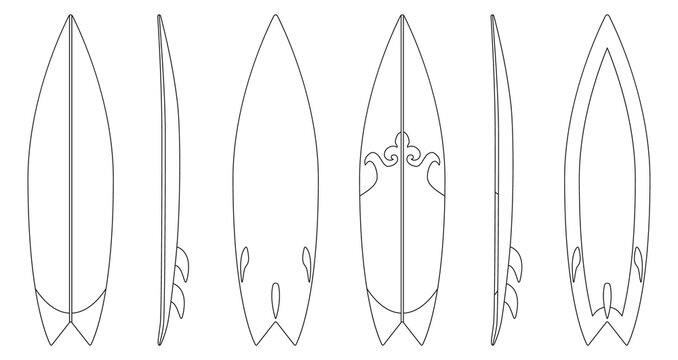 Surfboard outline images â browse photos vectors and video