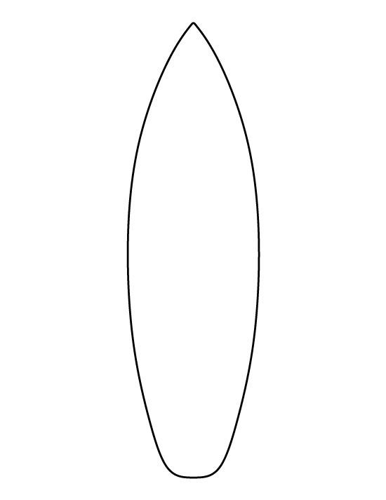 Free printable surfboard template printable