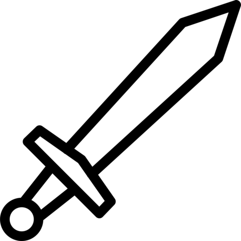 Sword coloring page free printable coloring pages