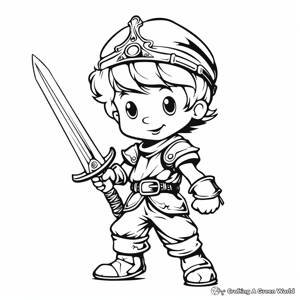 Sword coloring pages