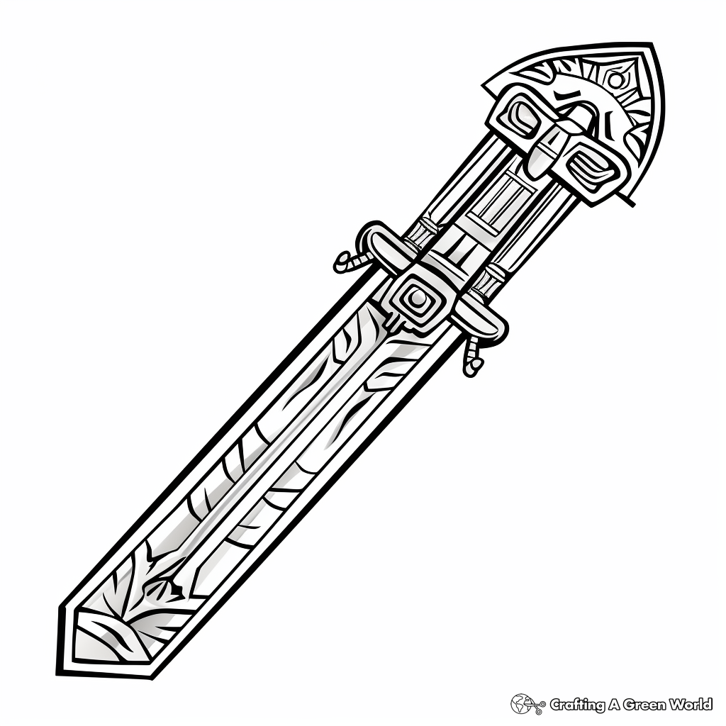 Sword coloring pages