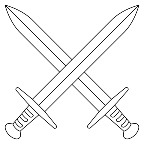 Sword coloring pages free printable pictures