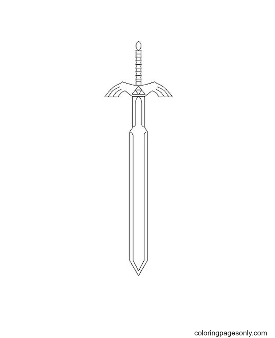 Sword coloring pages printable for free download