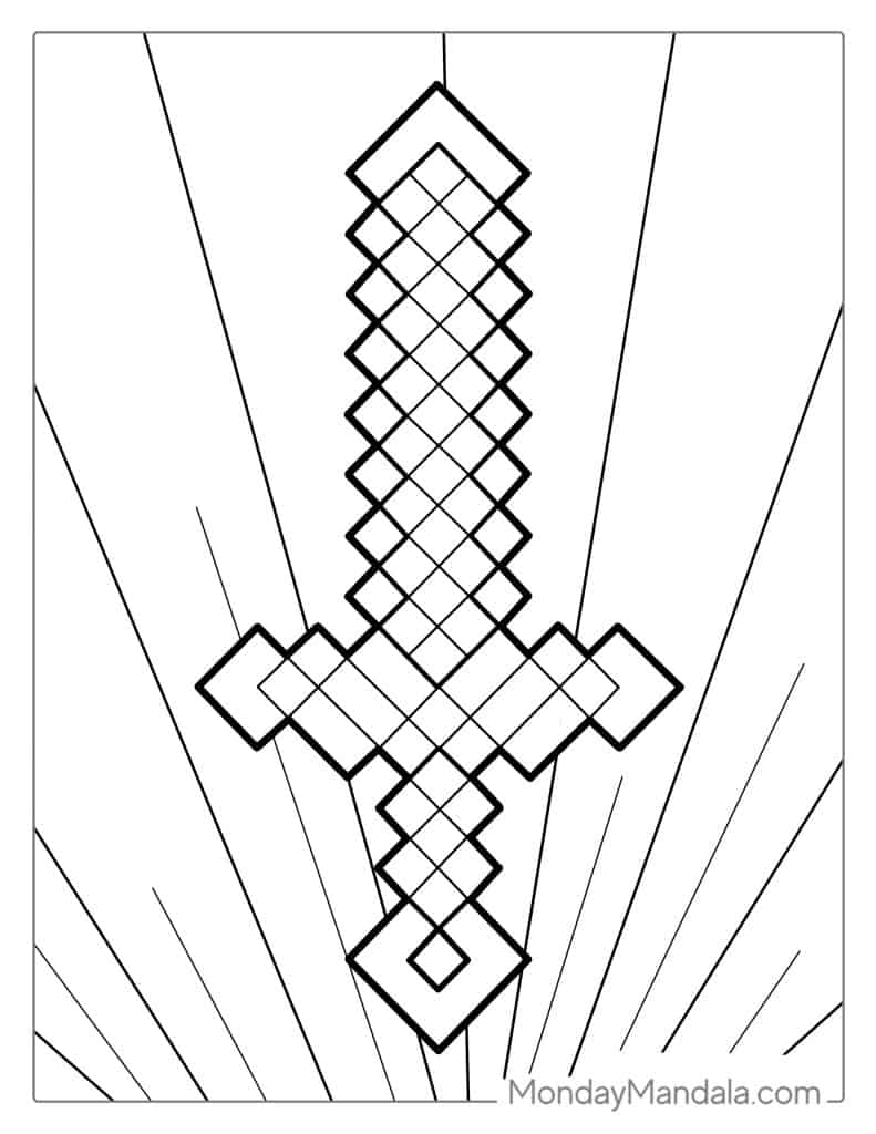 Minecraft coloring pages free pdf printables