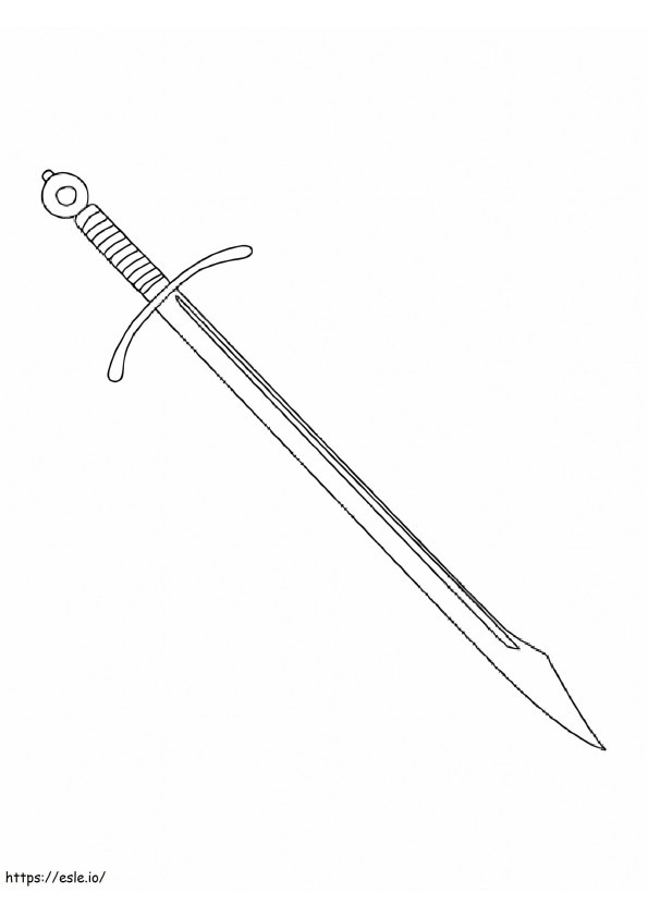 Sword coloring coloring pages