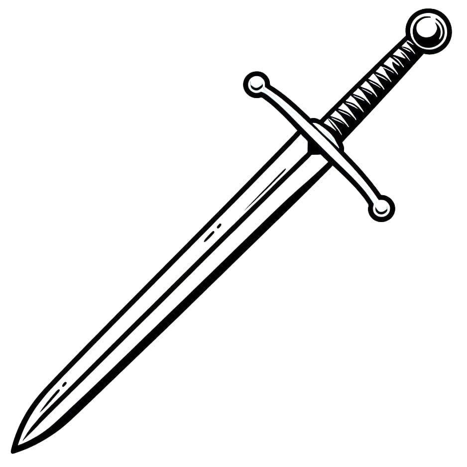 Sword coloring pages