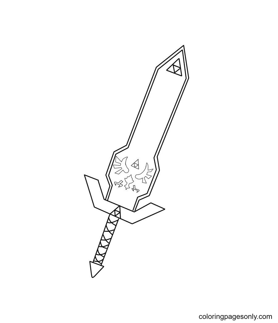 Sword coloring pages