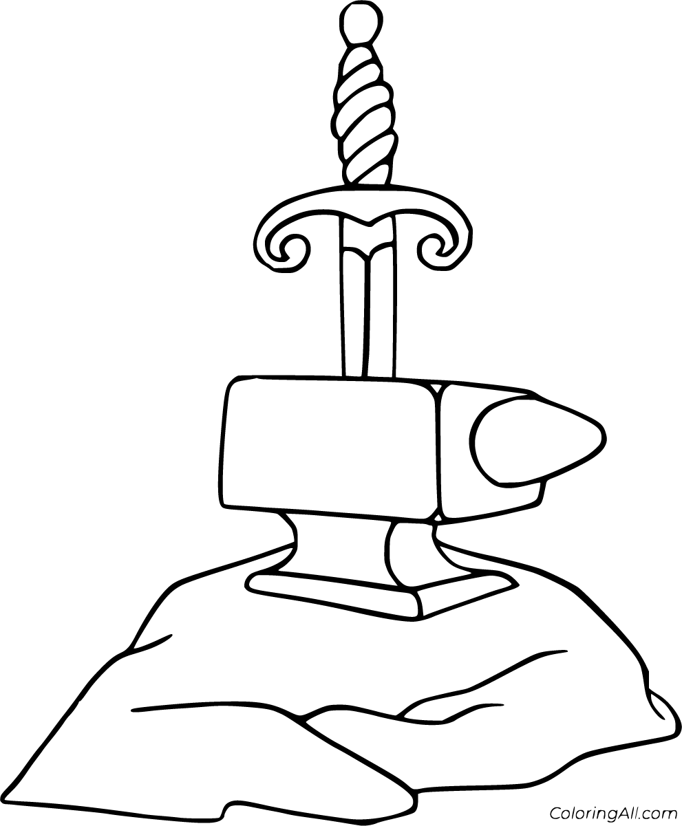 The sword in the stone coloring pages