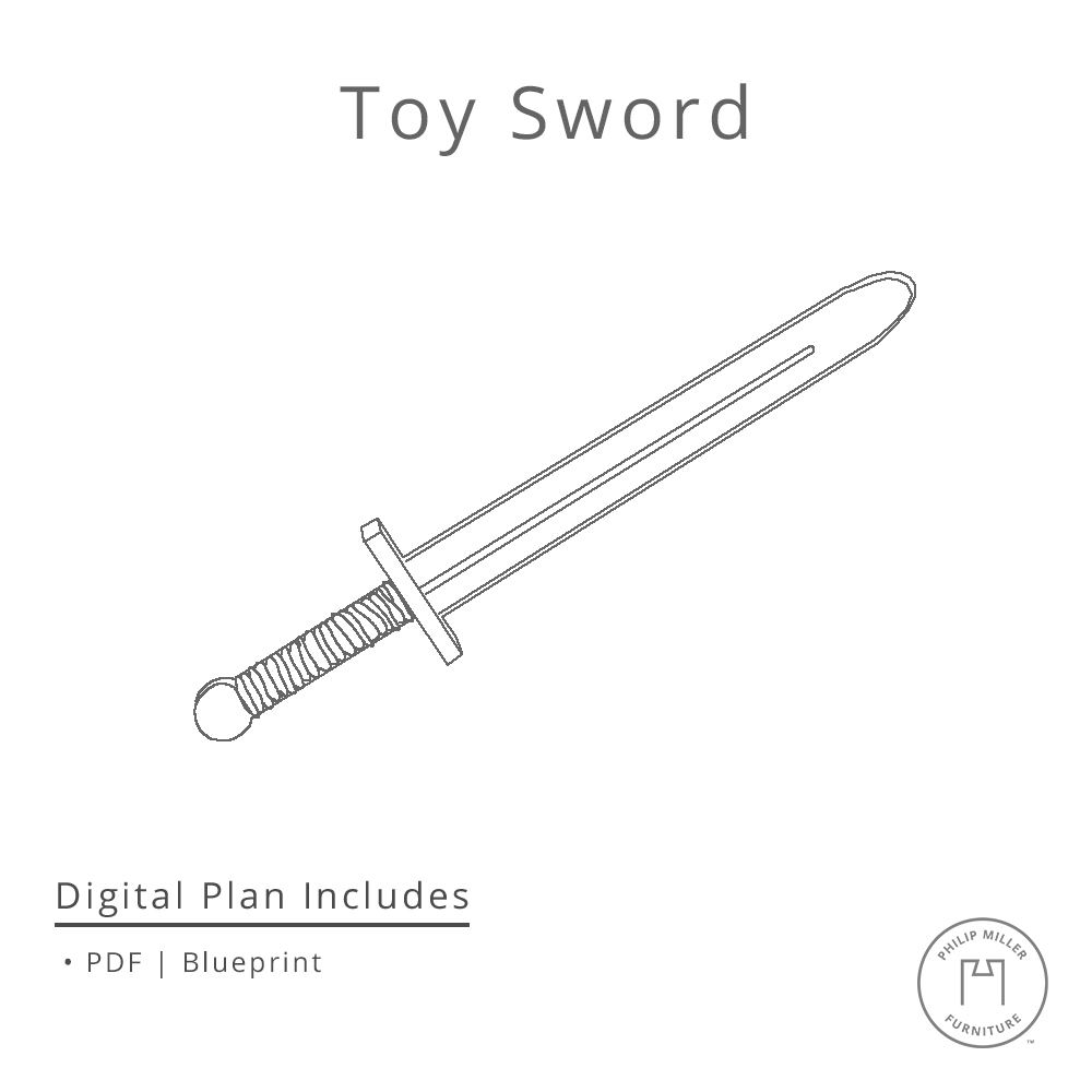 Kids toy sword woodworking project plan