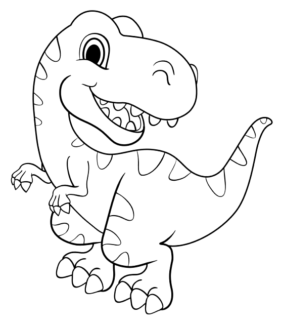 Tyrannosaurus rex coloring pages printable for free download