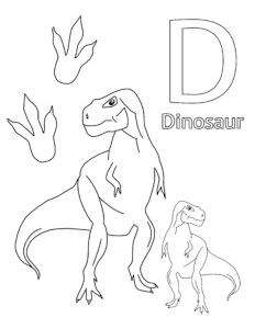 Free t rex coloring pages