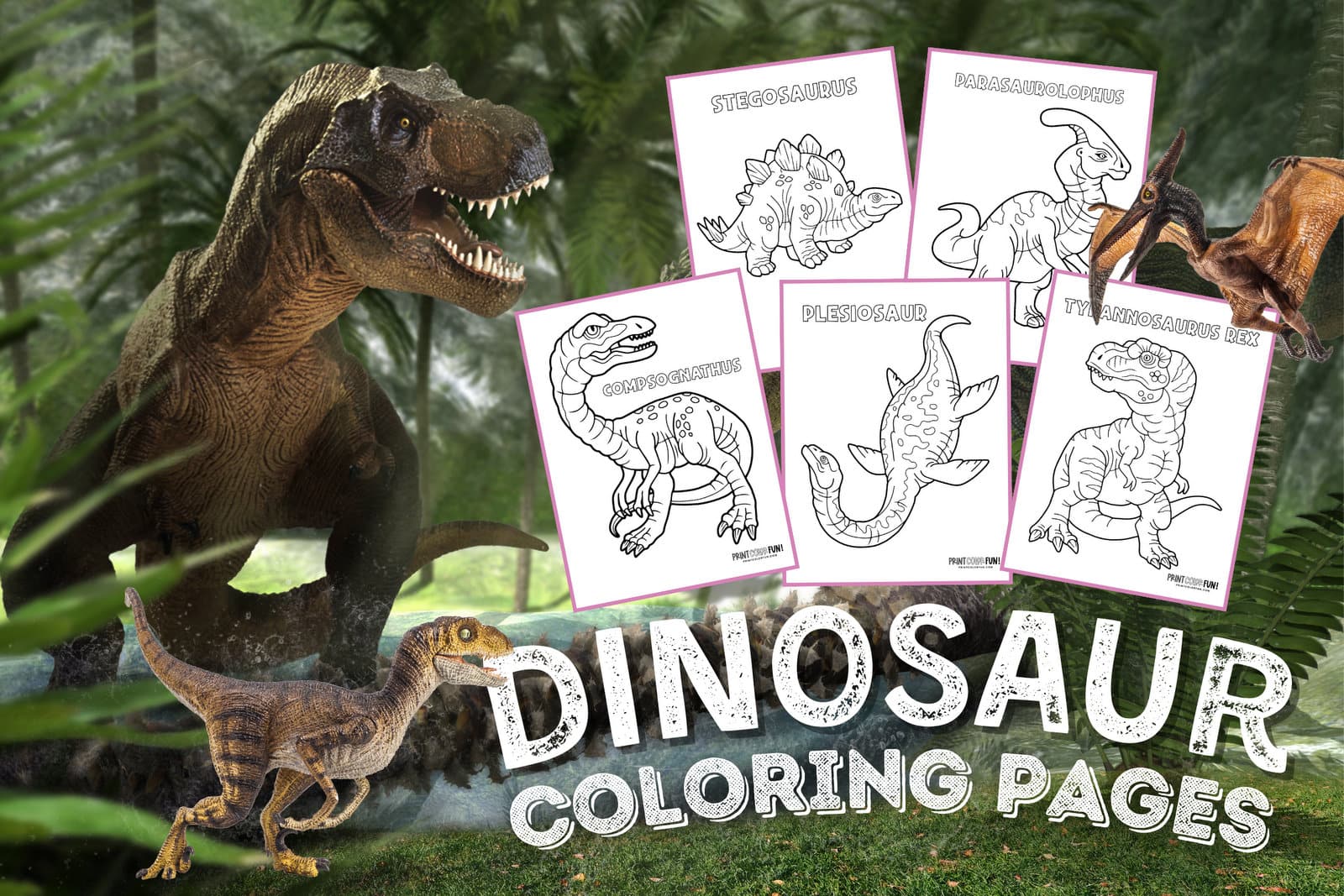 Dinosaur clipart coloring pages offer some prehistoric fun at