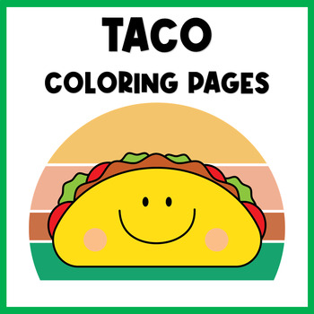 Taco coloring page tpt