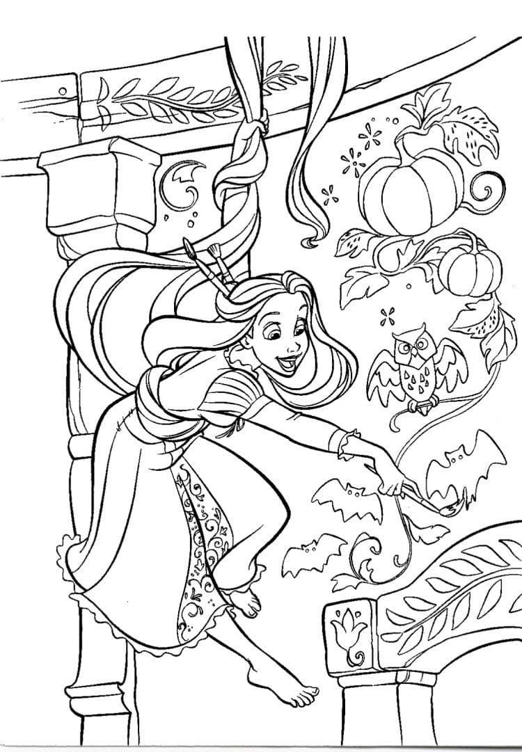 Tangled coloring pages by coloringpageswk on