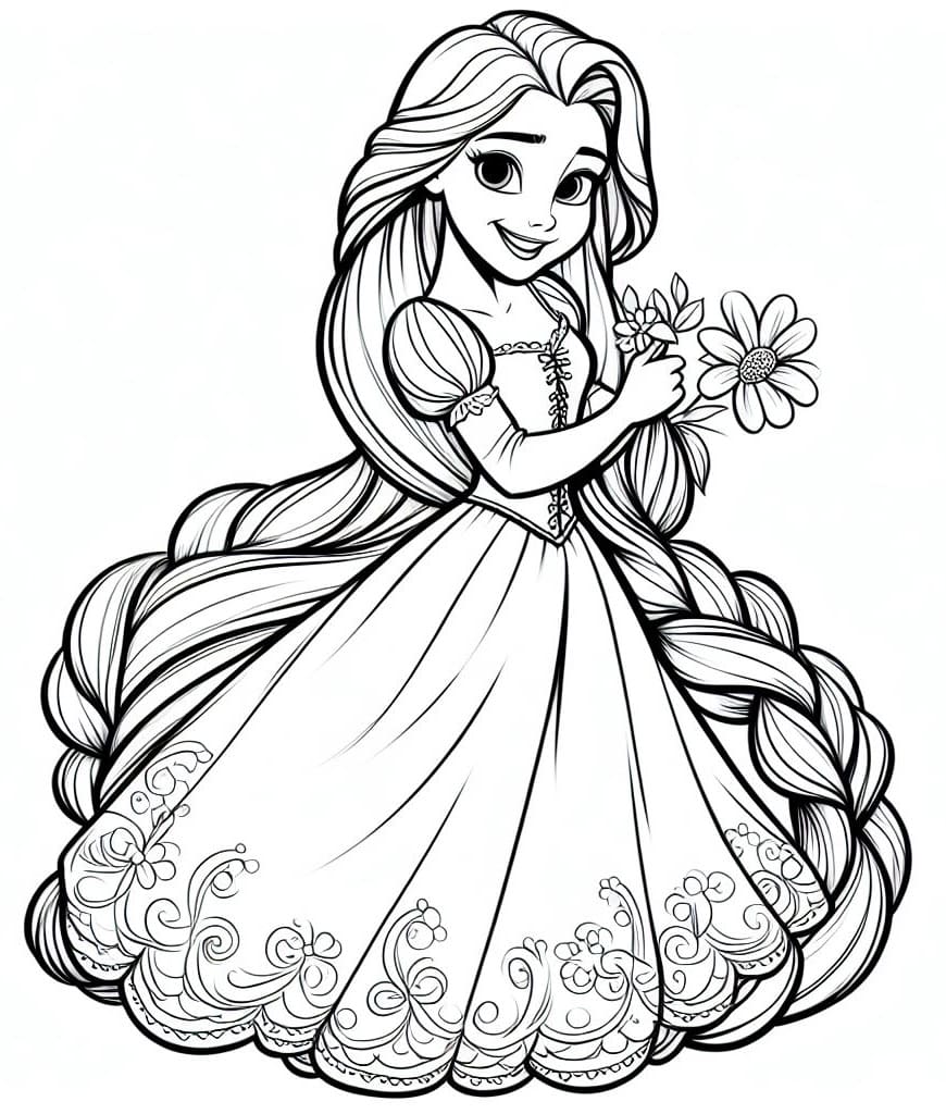 Tangled coloring pages