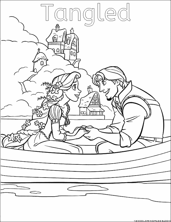 Tangled coloring pages