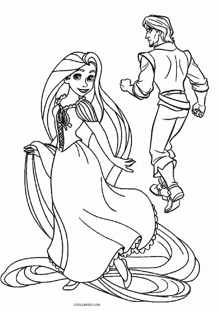 Free printable tangled coloring pages for kids