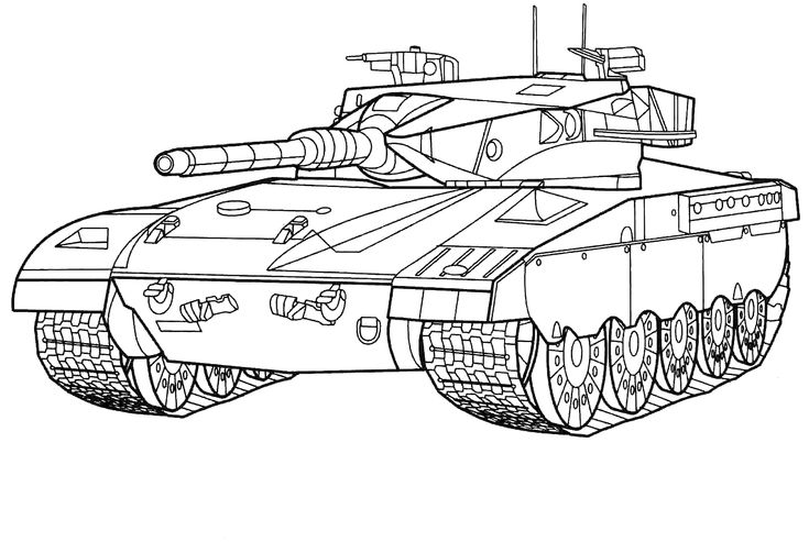 Tank coloring pages