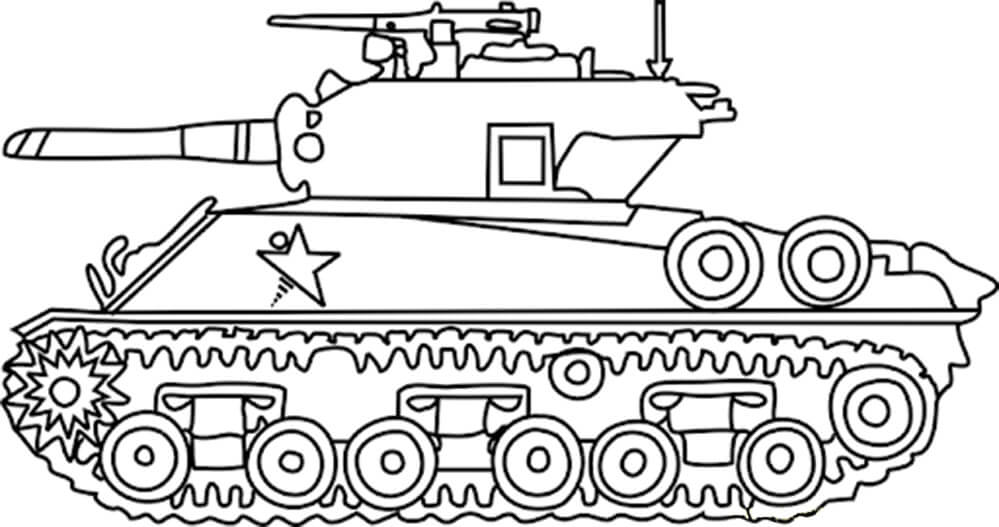 Army tank coloring pages