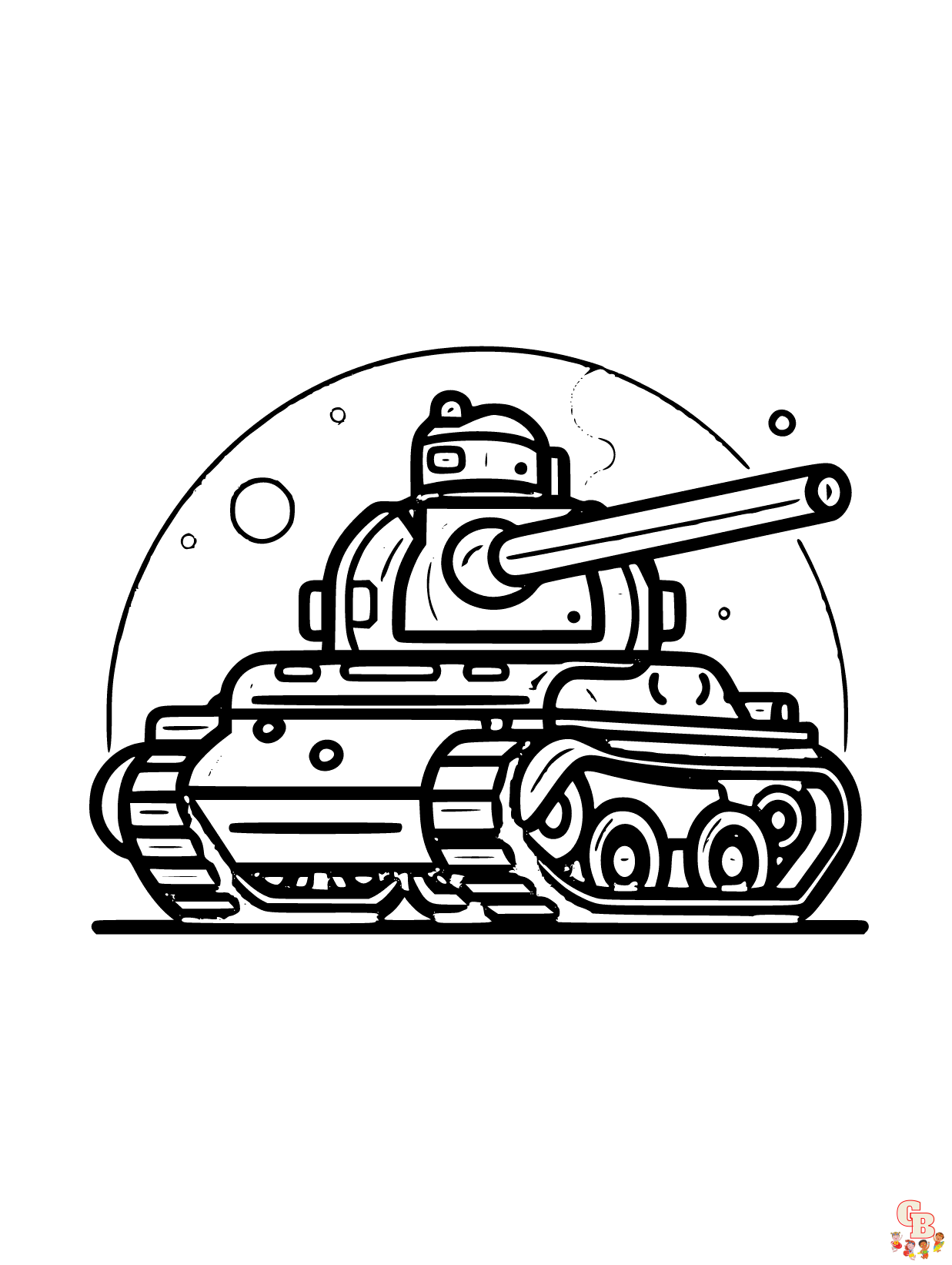 Tank coloring pages for kids