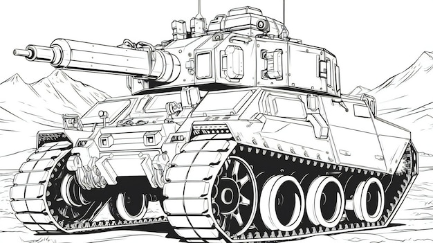 Tank coloring pages pictures