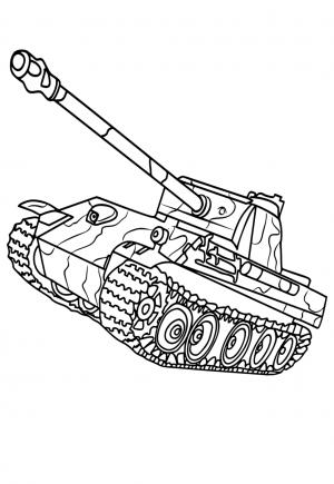 Free printable tank coloring pages for adults and kids