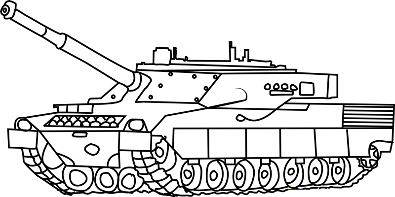 Tank coloring pages