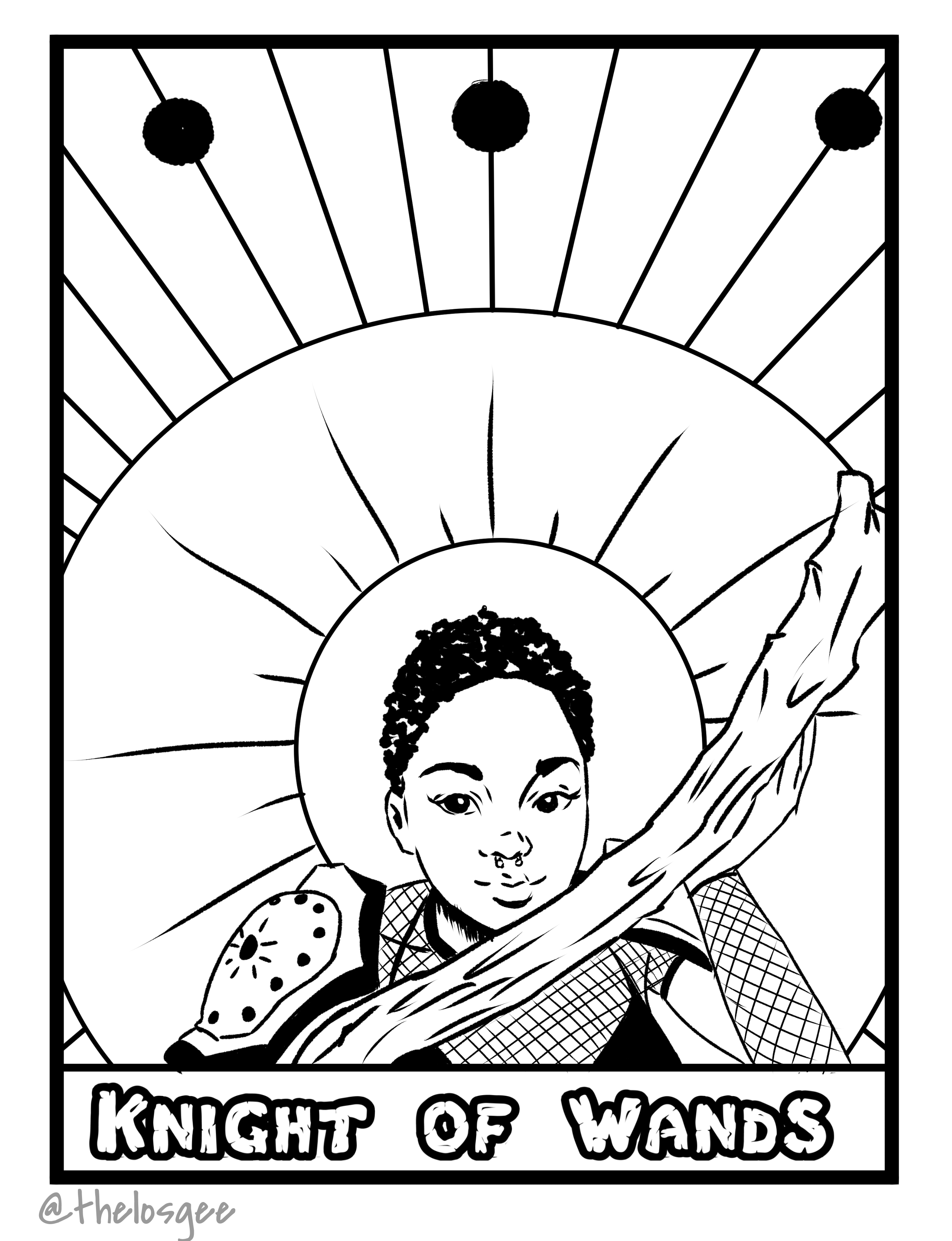 Free tarot coloring page radultcoloring