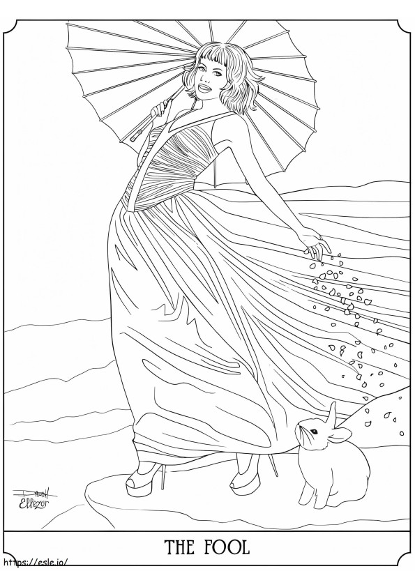 Tarot coloring pages