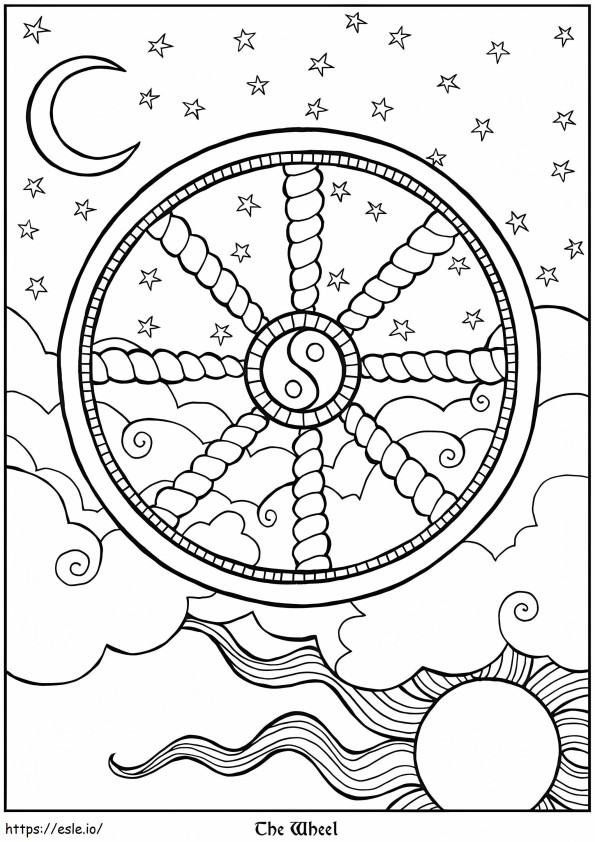 Tarot coloring pages