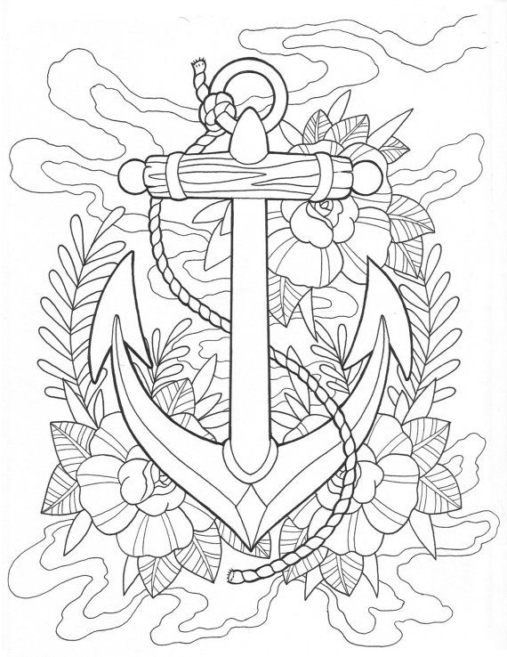 Tattoos coloring pages