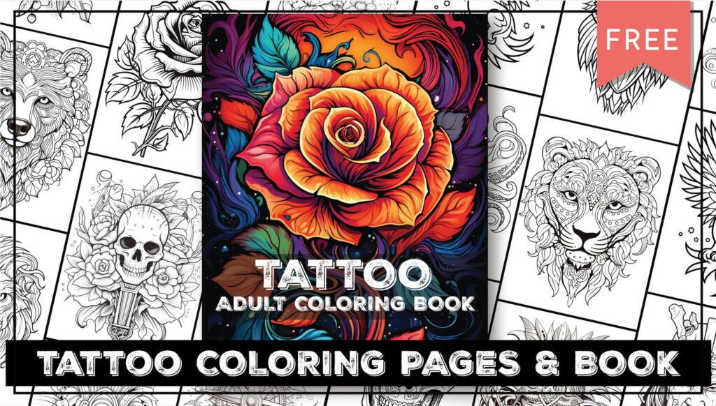 Tattoo coloring pages