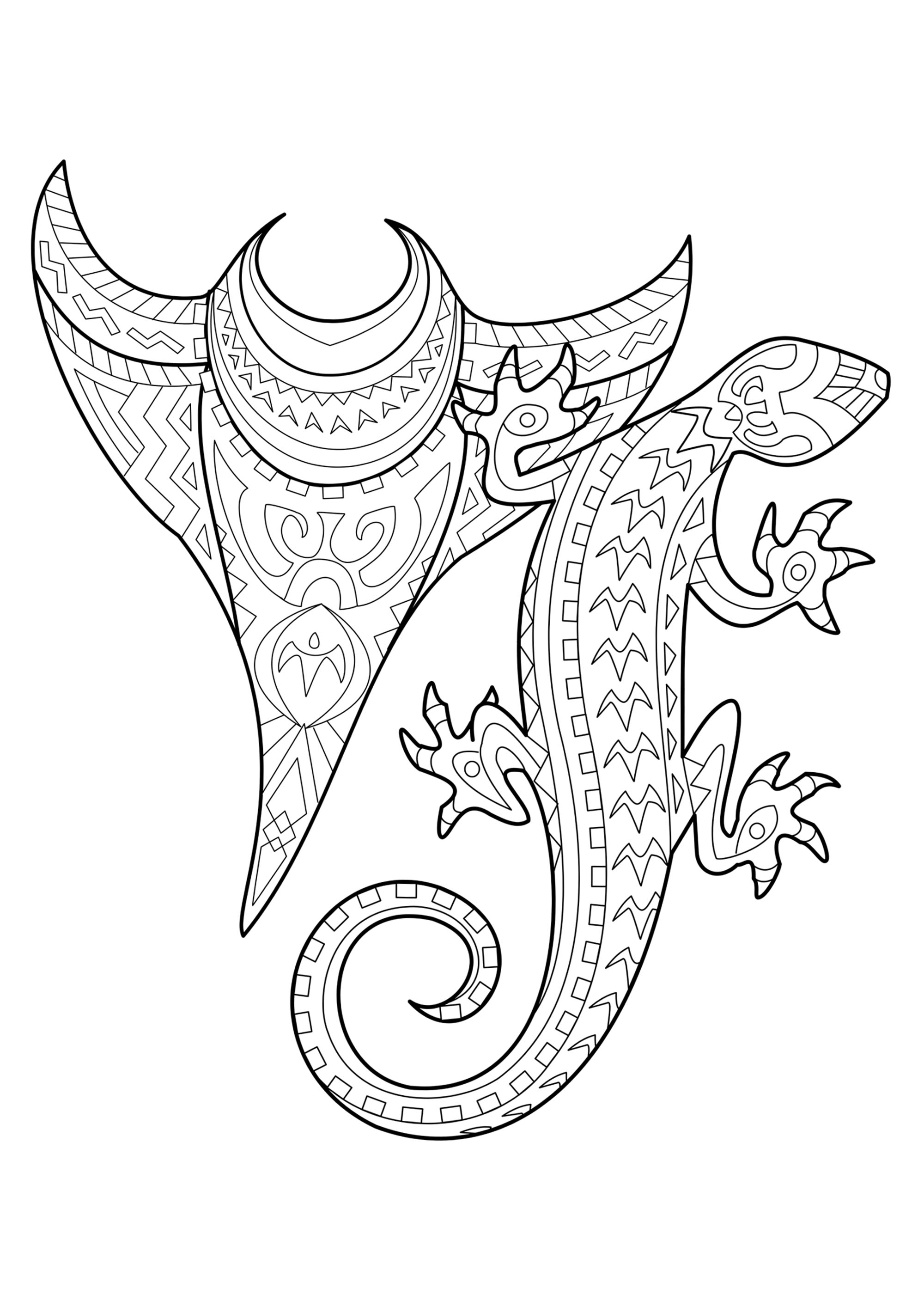 Tattoo coloring pages for adults