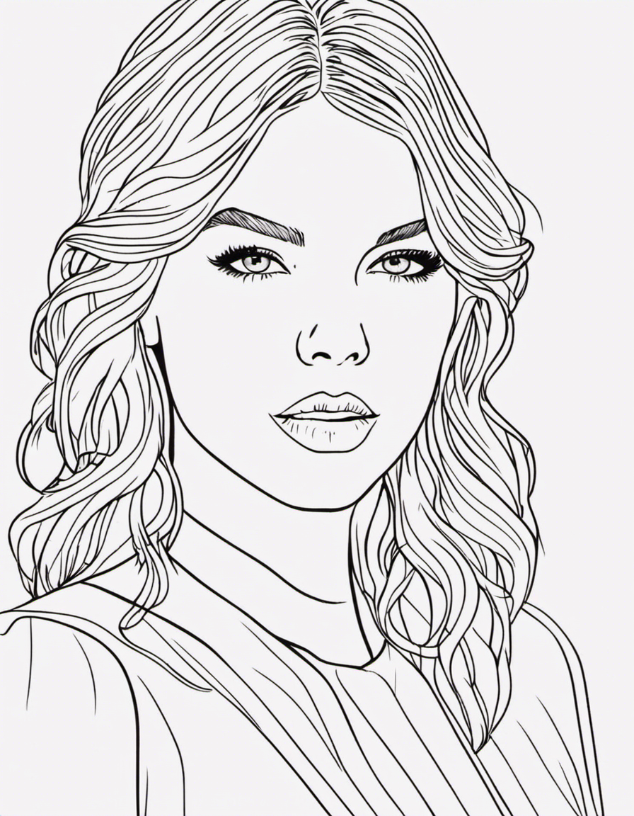 Best free taylor swift coloring pages