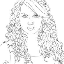 Taylor swift cats eyes coloring pages