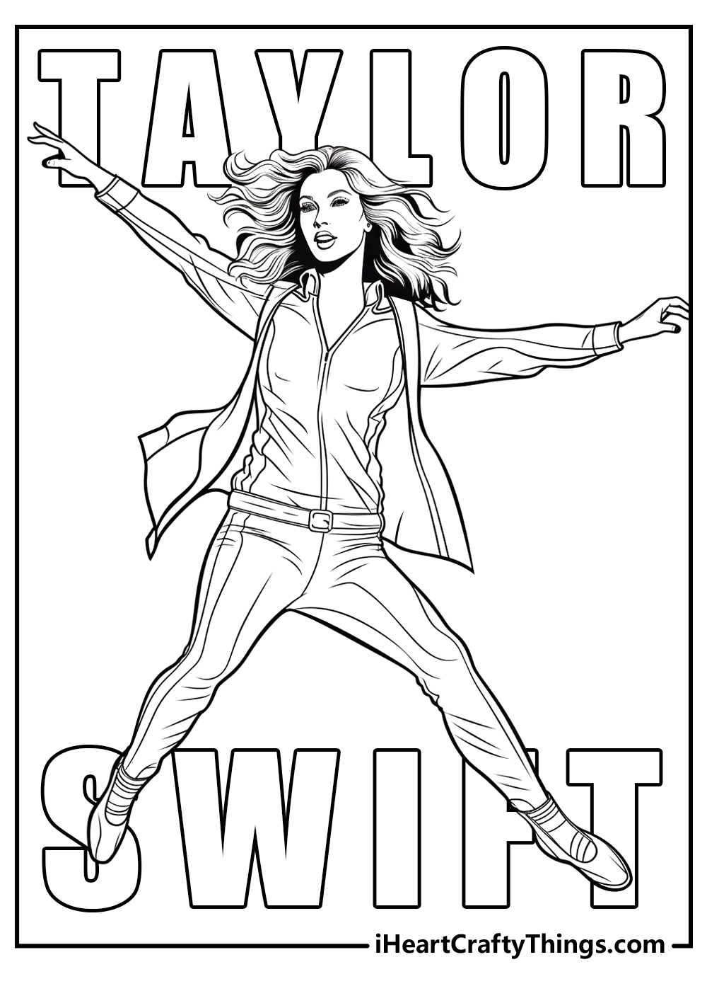 Printable taylor swift coloring pages updated