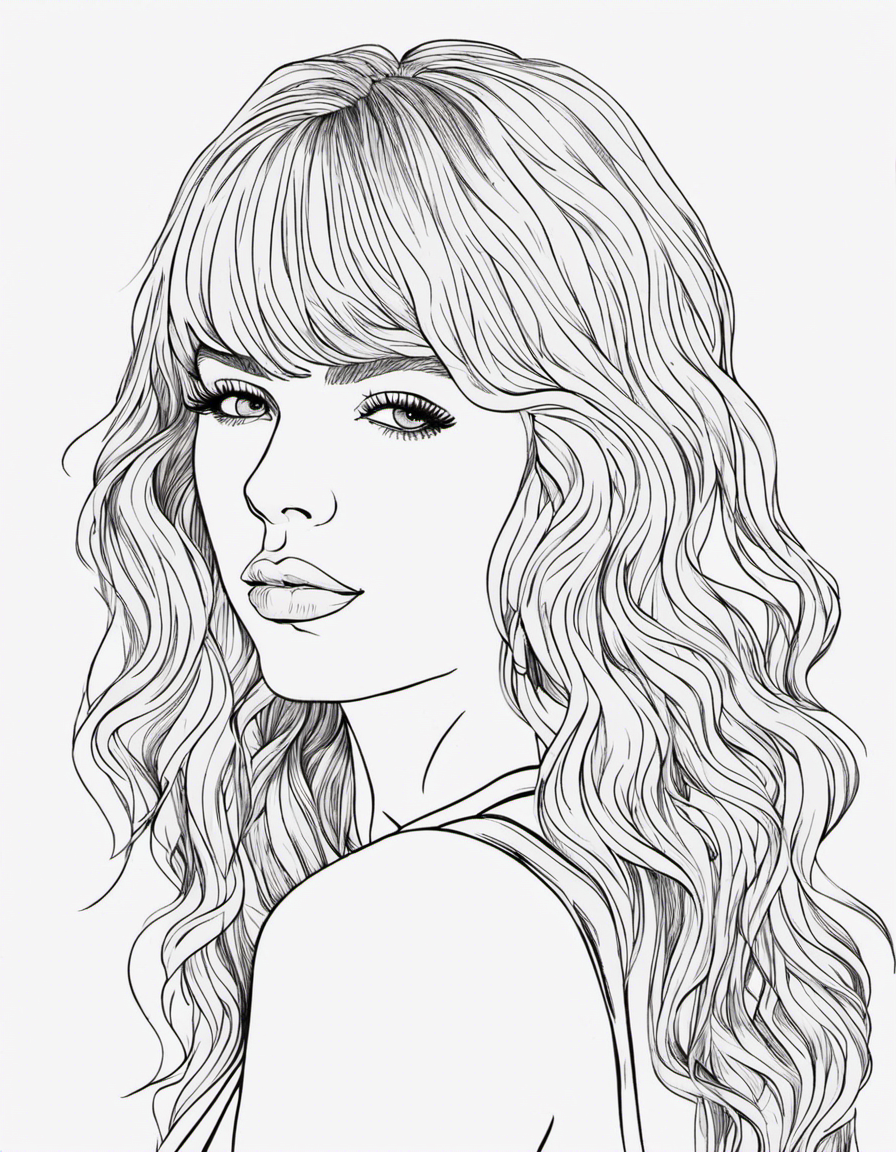 Best free taylor swift coloring pages