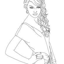 Taylor swift coloring pages