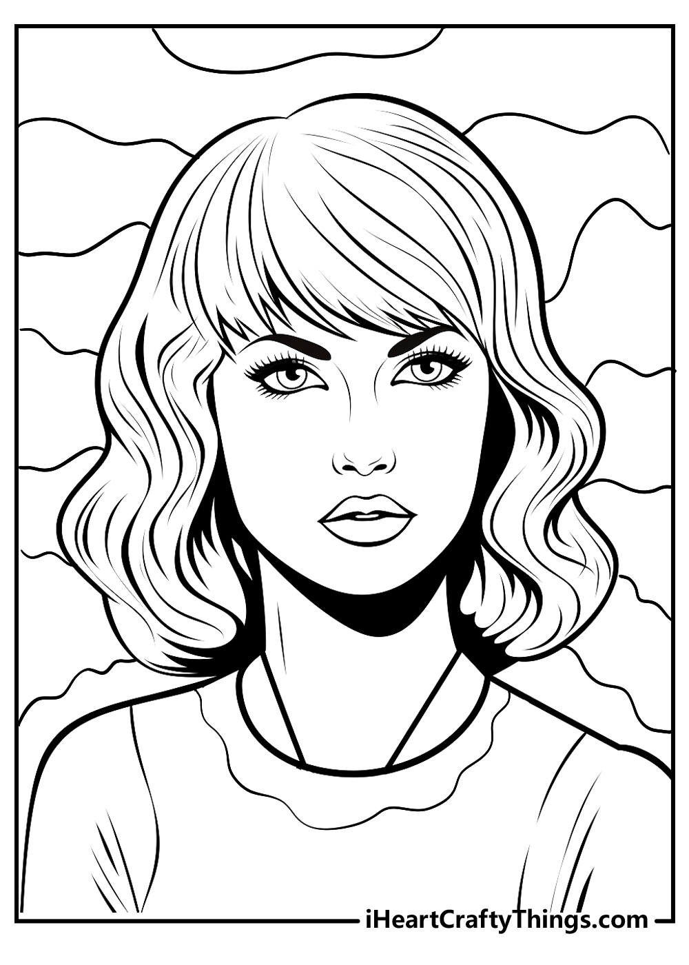 Printable taylor swift coloring pages updated