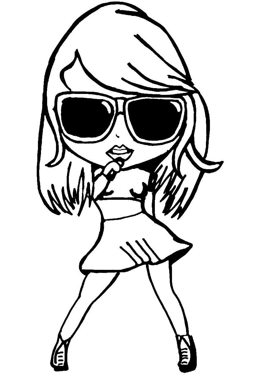 Taylor swift coloring pages printable for free download