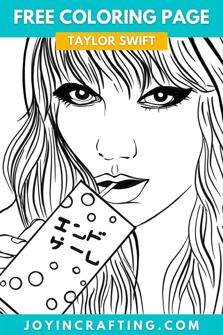 Taylor swift coloring page free printable sheet end game coloring pages taylor swift butterfly coloring page