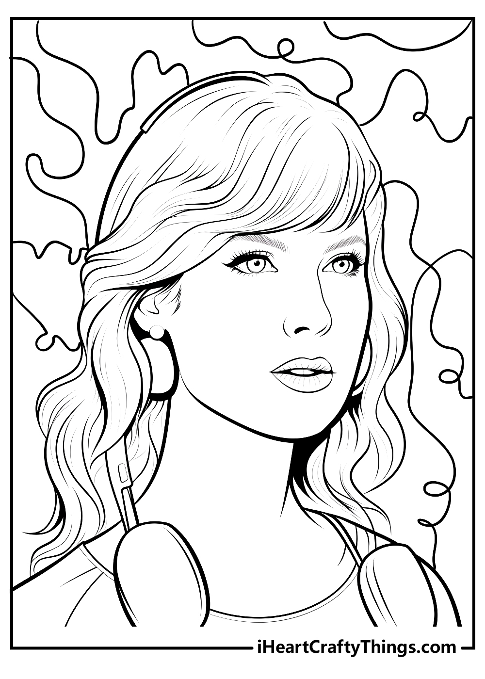 Printable taylor swift coloring pages updated