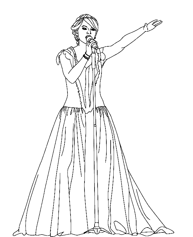 Taylor swift coloring pages printable for free download