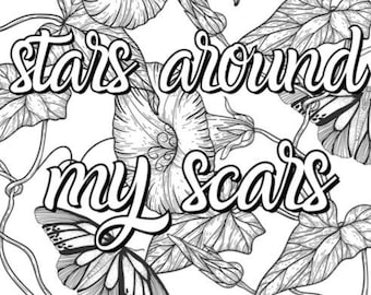 Taylor swift lyric colouring pages digital downloadprint at home