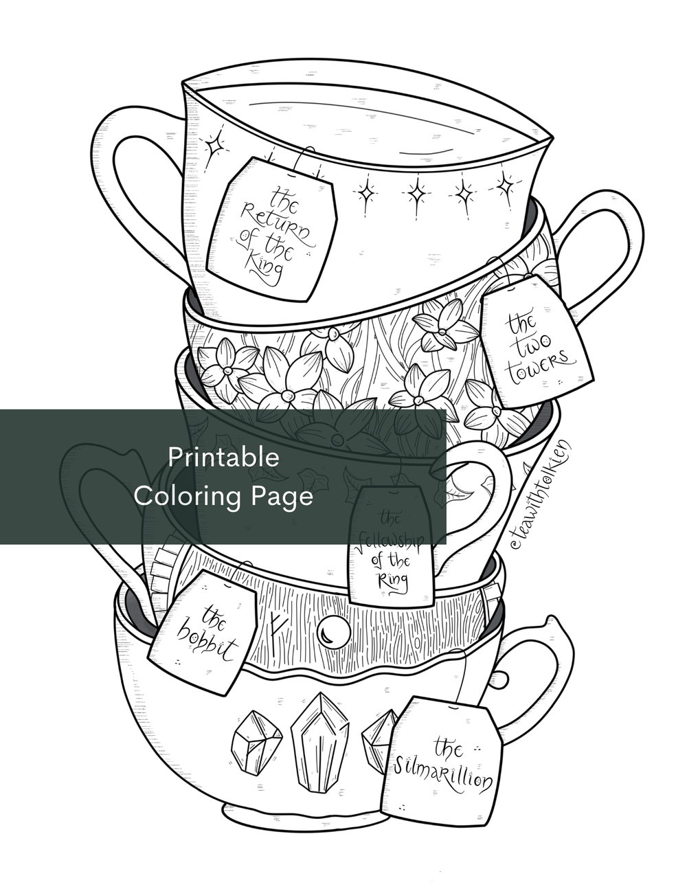 Printable hobbit party planning guide â tea with tolkien