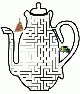 Princess coloring pages childrens tea party tea party crafts girls tea party