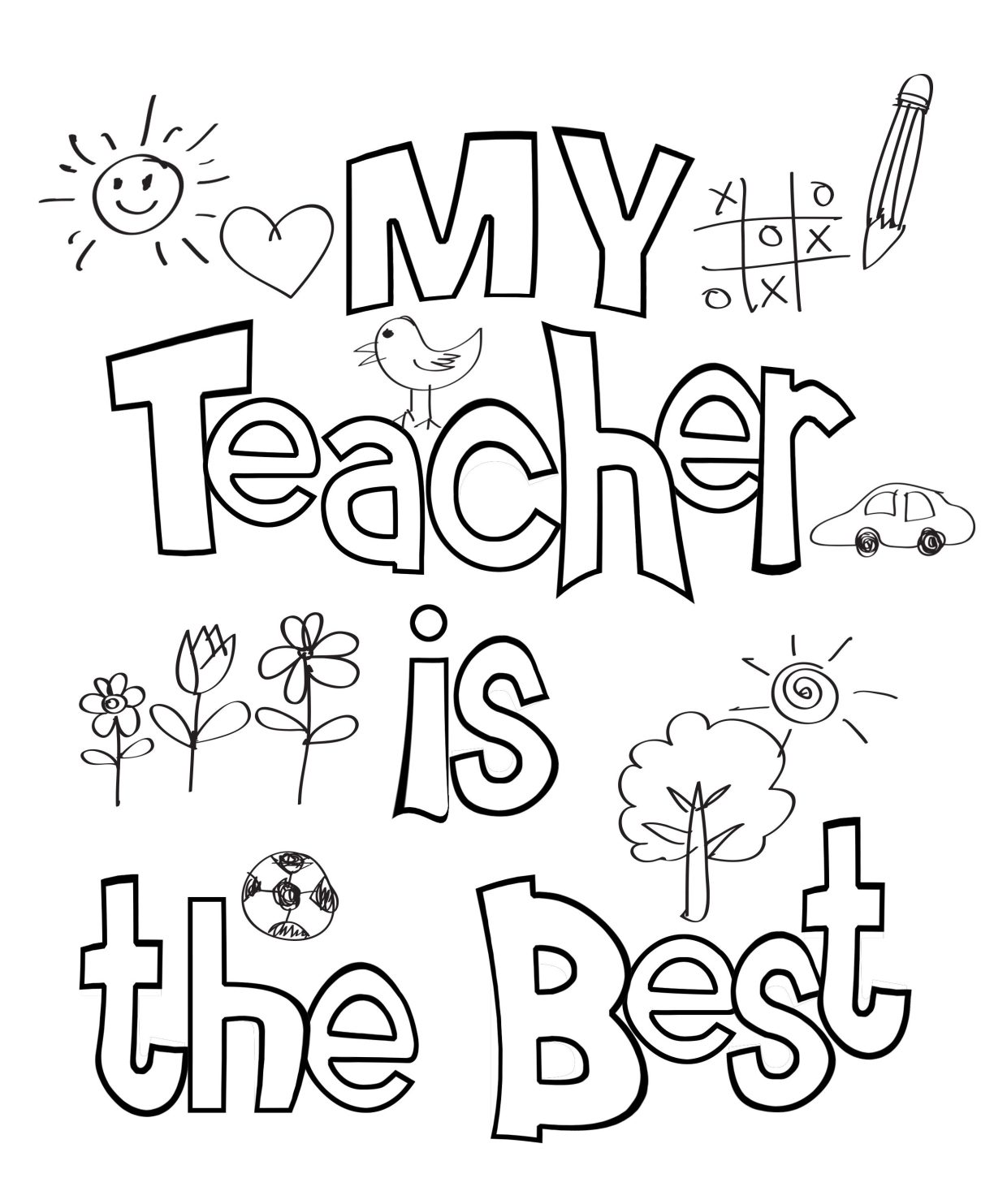 Celebrate teacher appreciation day coloring pages free printable