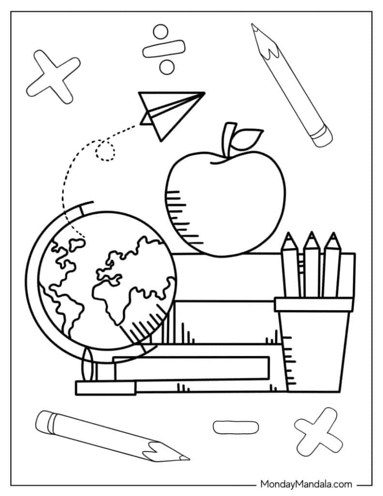 Teacher coloring pages free pdf printables