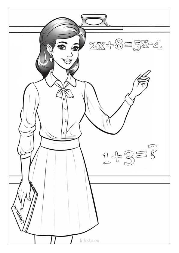 Teacher coloring pages printable coloring sheets